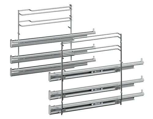 Bosch HEZ638370 Teleskop-Vollauszug 3-fach - Backofen- & Herdteile, ideal für eine einfache Handhabung und perfekten Zugriff auf Ihre Speisen während des Kochens.