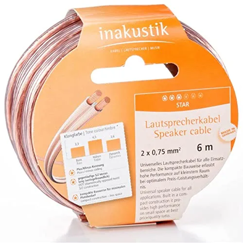 In-akustik Star Lautsprecherkabel 2x 1,5 mm² Ring 10 m von in-akustik