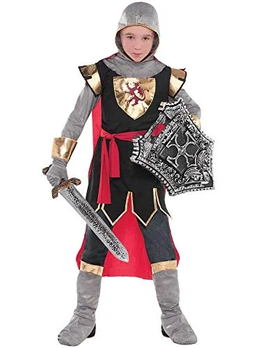 amscan 9904192 Brave Crusader Knight Kinderkostüm für Jungen, Alter 10-12 Jahre