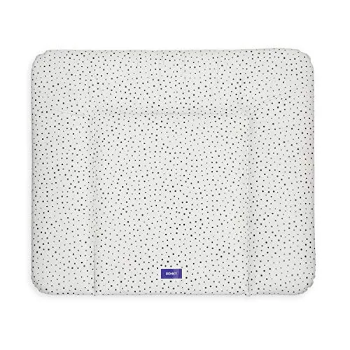 BONKY® Wickelauflage 85x72 cm - weiche Wickelunterlage - Baby Wickeltischauflage - Wasserdischt - Abwaschbar - Made in EU - 100% Oeko TEX - Punkte