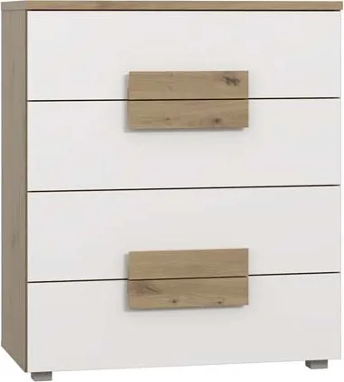 Schubladenkommode ARKINA Kommode mit 4 Schubladen in Artisan Eiche