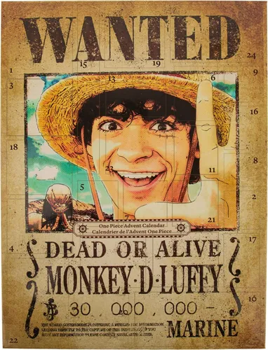 CINEREPLICAS - One Piece Adventskalender 2025 - Dekorativer Adventskalender mit 24 einzigartigen Geschenken, inspiriert von der One Piece Serie. Ein offizielles Lizenzprodukt für alle Fans, das ein immersives Erlebnis bietet.