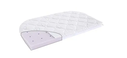 Träumeland Babymatratze Brise Light, 42x80 cm - Allergikerfreundlich - Matratze für Beistellbetten, 6 cm hoch, ideal für Allergiker (Hausstauballergiker), mit abnehmbarem Bezug und optimaler Klimaregulierung für erholsamen Schlaf.