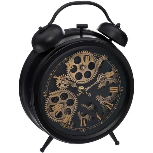 Atmosphera Standuhr – Mechanismus, schwarz, Höhe 34 cm - Stilvolle Standuhr aus Eisen mit elegantem Design, ideal für jedes Zuhause. Maße: 26 x 8,5 x 34 cm, kein Zusammenbau erforderlich.
