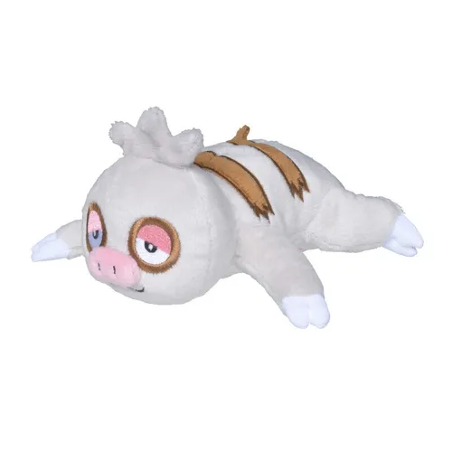 Pokemon fit Plüsch-Figur Bummelz 14cm - Kuscheltier für Pokémon-Fans - Kuschelige Bummelz-Plüschfigur, 14 cm groß. Ideal zum Spielen oder Sammeln. Perfektes Geschenk für alle Pokémon-Liebhaber!
