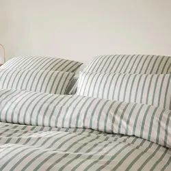 elegante Interlock Jersey Kissenbezug Naturally 40x80 cm | Salbei-Grün