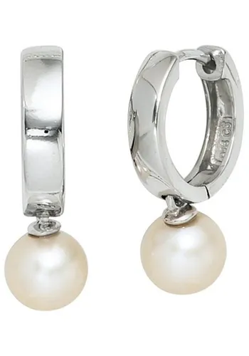 JOBO Perlenohrringe, 925 Silber mit Süßwasser-Zuchtperlen von JOBO