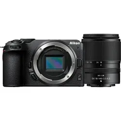 Nikon Z 30 KIT Z DX 18-140mm 1:3,5-6.3 VR - Spiegelreflex- & Systemkameras, beeindruckende 4K Videoaufnahme für bis zu 125 Minuten mit kristallklarem Sound