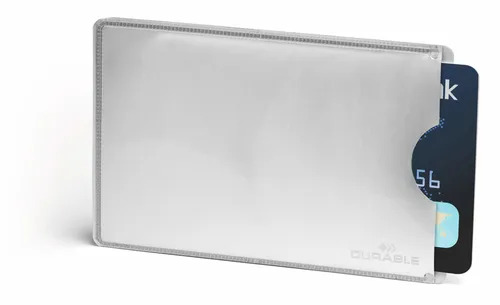 DURABLE mit RFID-Schutz, silber - 10er-Pack, 10 Stück in silber von DURABLE