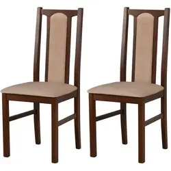Esszimmerstuhl 2er-Set, braun