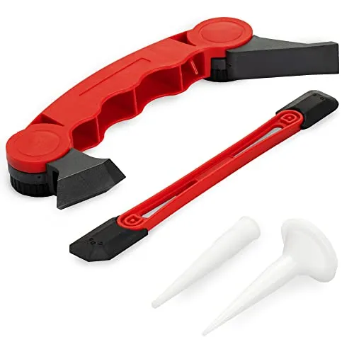 Navaris 2 in 1 Silikonentferner und Silikon Fugenabzieher