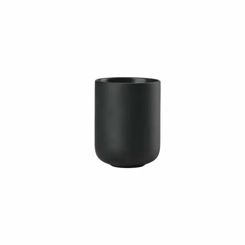 Zone Denmark Zahnbürstenbecher Sensu Black, Zahnbürstenhalter, Steinzeug Schwarz