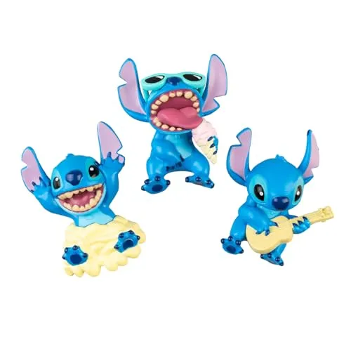 Grupo Erik Magnete Disney Stitch Set 3 Stück - Magnet Kühlschrank Größe ca. 5 x 6 x 2 cm - Offizieller Disney Lilo und Stitch Geschenke Fanartikel