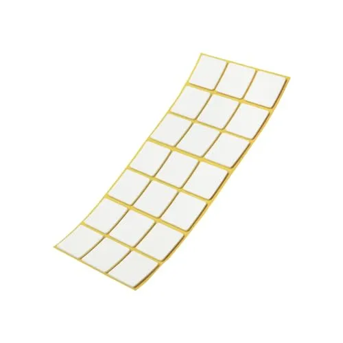 Adsamm® / 21 x Selbstklebende Antirutsch Pads aus EPDM Zellkautschuk / 30x30 mm/Weiß/Quadratisch / 2.5 mm Starke Anti-Rutsch-Gleiter