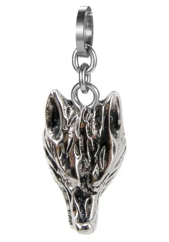 Kingka Kettenanhänger Wolf in schwarz von Kingka