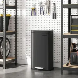 SONGMICS Mülleimer Küche, 30 Liter, Abfalleimer LTBB3503BK - Mülleimer für die Küche - 30 L mit Pedal ✓ Softclose und geruchsdicht für hygienische Abfallentsorgung. Ideal für moderne Küchen.