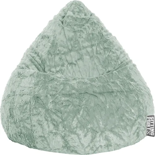 Sitting Point BeanBag FLUFFY XL in Salbei
