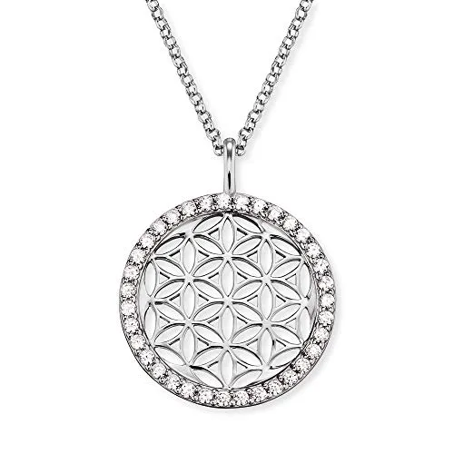 Engelsrufer Damen Halskette mit Lebensblume Anhänger von Engelsrufer