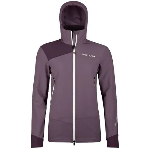 Ortovox Pala Hooded Damen Outdoorjacke - Lila - M - Funktionsjacke für Damen mit Kapuze, wind- und wasserabweisend, perfekt für Outdoor-Abenteuer und aktive Tage in der Natur.