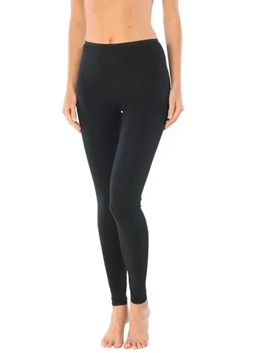Schiesser Damen Leggings Lange Luxury Baumwolle Unterhose - Funktionsunterwäsche aus der SCHIESSER-Serie Luxury, bietet hohe Formstabilität und perfekten Sitz mit dezent schimmernder Glanznaht.