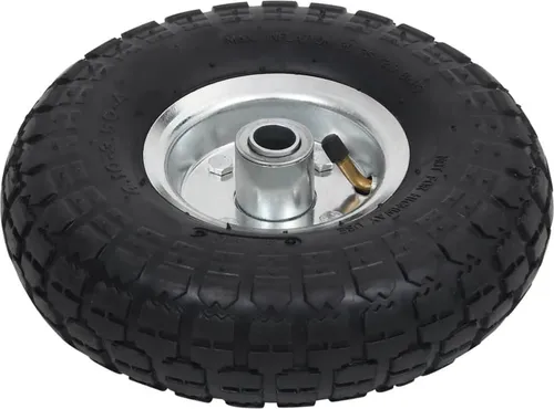 vidaXL 2X Sackkarrenrad Gummi 4,10/3,50-4 - Sackkarren Ersatzrad mit pannensicheren Gummireifen, ideal für schwere Lasten und unebene Böden. Robuste Metallfelgen sorgen für Langlebigkeit und Stabilität.