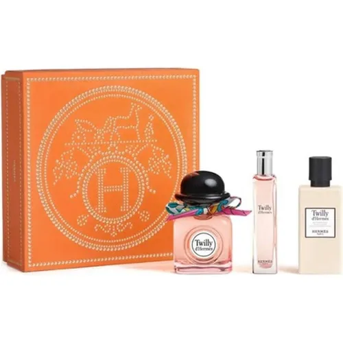 Hermès Twilly d`Hermes EDP Geschenkset - Unisex Duft Geschenkset mit 50 ml EDP, 15 ml EDP und 40 ml Körperlotion. Eleganter, klassischer Duft für besondere Anlässe.