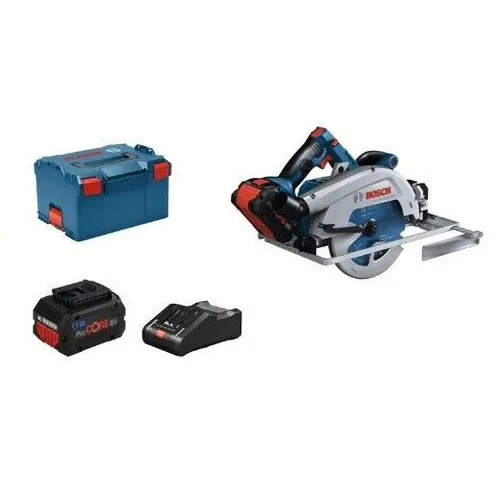 Bosch Professional GKS 18V-68 GC BITURBO Akku-Handkreissäge - Akku-Handkreissäge mit bürstenlosem Motor für präzise Schnitte in Holz bis 68 mm. Ideal für Profis, leicht und leistungsstark mit 2 Akkus (8 Ah) im Set.