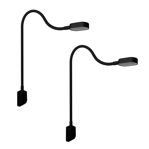 kalb I Ilios LED-Bettleuchte 2er Set - Innenbeleuchtung mit flexiblen Armen, dimmbar und praktischem USB-C Anschluss für maximalen Komfort beim Lesen oder Entspannen.