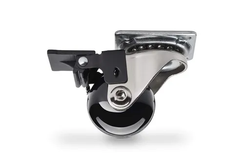 SO-TECH® Möbelrolle SWIFT, Ø 35, 50, 75 mm, belastbar bis 35 kg je Rolle, (4-St), Durchmesser 35 mm, schwarz, mit Feststeller, 4 Stück