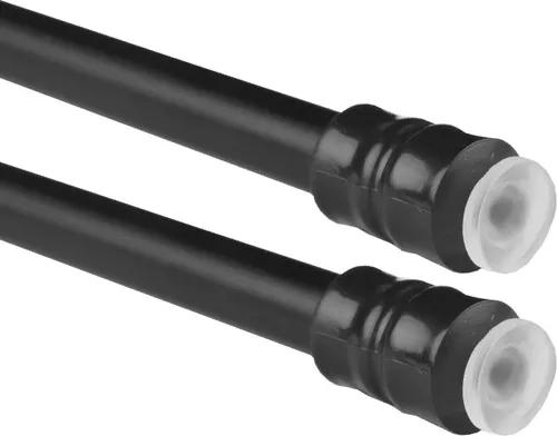 2er Pack Gardinenstangen zum Klemmen Schwarz, ausziehbar 60-90 cm