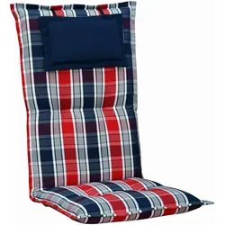 Gardissimo 2128 Hochlehner Gartenstuhl Auflagen mit Kopfpolster - Hochwertige Auflagen für Gartenstühle, mit abnehmbarem Kopfpolster für zusätzlichen Komfort und stilvolles Design, ideal für entspannte Stunden im Freien.