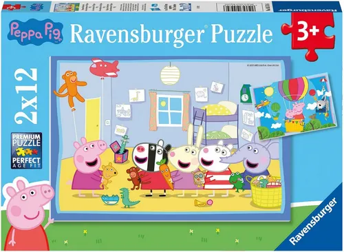 Ravensburger Puzzle Peppas Abenteuer, 12 Puzzleteile, Made in Europe