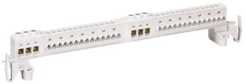 Spelsberg AK14PENSL Klemmschiene - Schraubenlose PE/N Klemmschiene für AK Kleinverteiler, einfach zu installieren und ideal für flexibles Kabelmanagement mit 14 Klemmstellen.