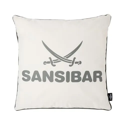 Zierkissen Weiß von Sansibar