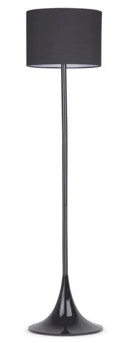 Faro Barcelona Stehleuchte Black E27 - Elegante Lampe mit Textilschirm - Stehlampe in mattschwarz mit einem eleganten Design, ideal für Homeoffice und Wohnzimmer. Mit einem E27 Sockel für individuelle Lichtgestaltung.