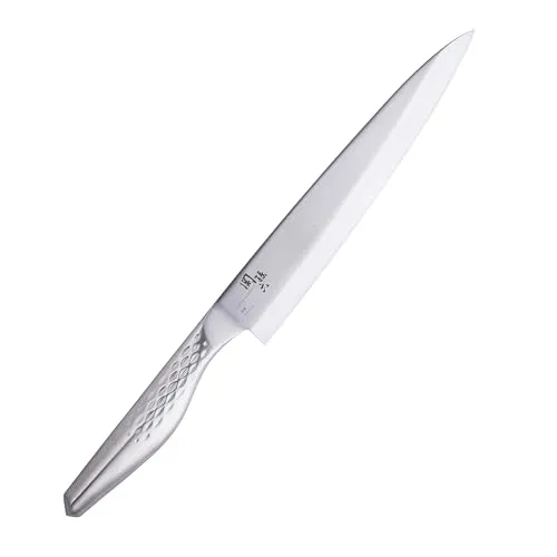 KAI Seki Magoroku Shoso Yanagiba 21 cm - Hochwertiges Fischmesser aus 5CR15MoV Edelstahl - Kochmesser für Sushi- und Sashimi-Liebhaber: Mit 21 cm Klingenlänge und konvexem Anschliff sorgt dieses elegante Messer für präzise Schnitte und beeindruckende Ergebnisse in der Küche.