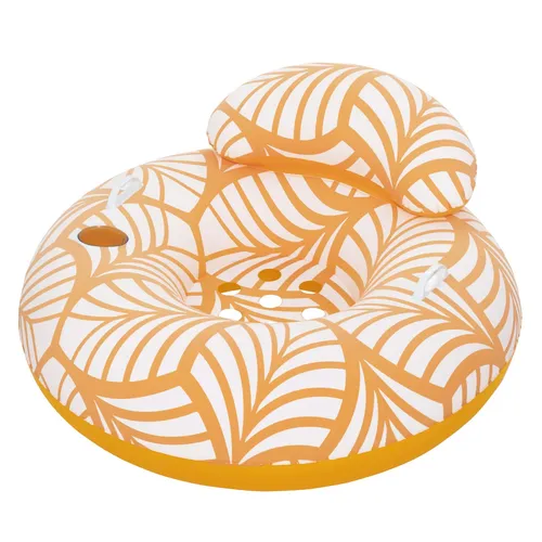Bestway Schwimmring mit Textiloberfläche & Kopfstütze 104 cm ? Aufblasbarer Schw