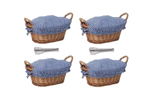 eGenuss Brotkorb eGenuss Brotkörbe mit seitlichen Griffen und abnehmbarem Stoffbezug, Weide