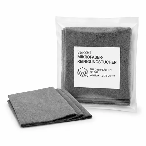 Mikrofaser Reinigungstücher Set 3 Stück Putztücher wiederverwendbar 30 x 20 cm