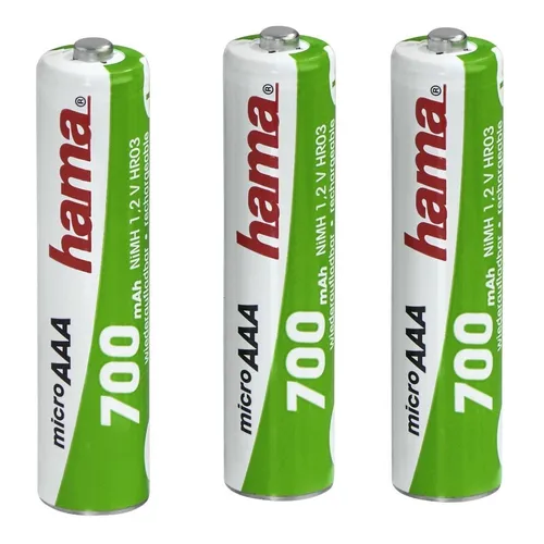 HAMA NiMH-Akkus 3x AAA 700 mAh 1,2V (00056802) #1907256