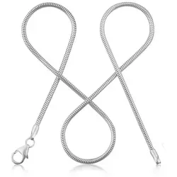 modabilé Silberkette Schlangenkette HEARTFELT, Damen Halskette 1,6mm, 70cm Kette Sterling Silber 925, Made in Germany silberfarben 70cm