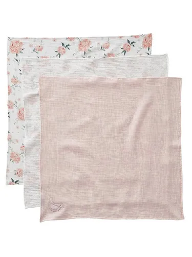 vertbaudet Stoffwindeln Baby Wickeltücher ROSENTRAUM, 3er-Pack
