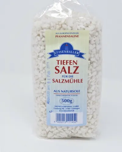 Luisenhaller Salzmühlensalz 500g im Knisterbeutel 1kg=12,00€