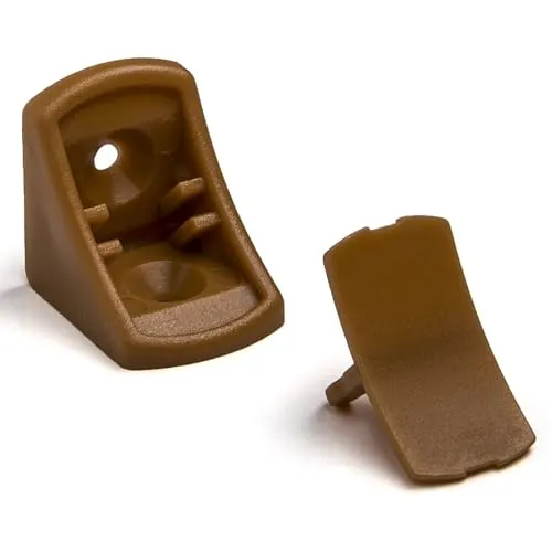 Stück SO-TECH® Korpusverbinder Eckverbinder Schrankverbinder Möbelverbinder Winkel für Möbel 24 x 24 x 20 mm Farbe: Erlenholz 10