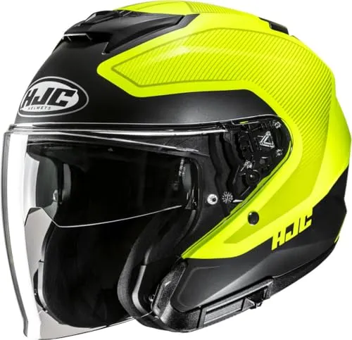 HJC i31 Tevis Jethelm, schwarz-gelb, Größe XS 54 55 von HJC Helmets