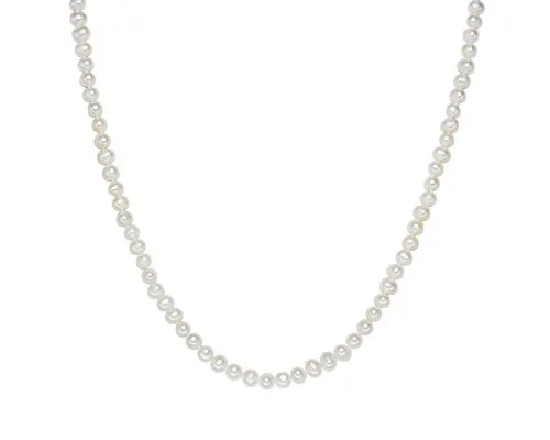Valero Pearls Perlenkette weiß - Elegante Perlenkette aus hochwertigen Süßwasser-Zuchtperlen in klassischem Weiß, ideal für besondere Anlässe oder als stilvolles Accessoire im Alltag.