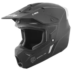 FC-Moto Merkur Straight Motocross Helm, schwarz-weiss, Größe XL für Männer