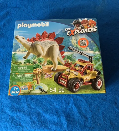 PLAYMOBIL Dinos 9432 Forschermobil mit Stegosaurus