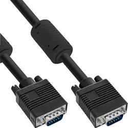 InLine S-VGA Kabel, 15pol HD Stecker / Stecker, schwarz,