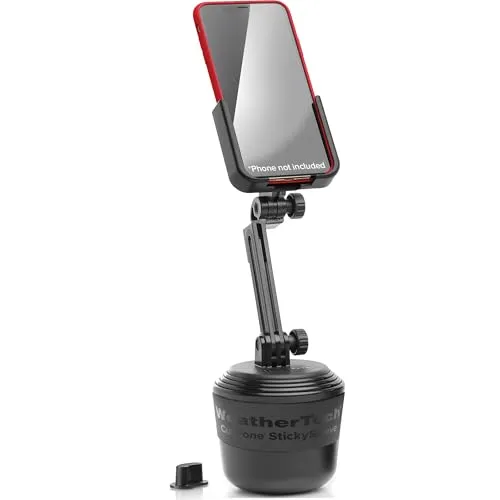 Produktbild CupFone ™ + Erweiterung | Universal Support für Smartphones | Geeignet für jeden Fahrzeugbecherhalter | Geeignet für alle gängigen Handys